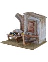 Fish market with wreck cm 19.5x14.5x15.4 h for statues 10