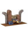 Pescadero con ruina de 30x10,5x16,5 cm de altura para estatuas