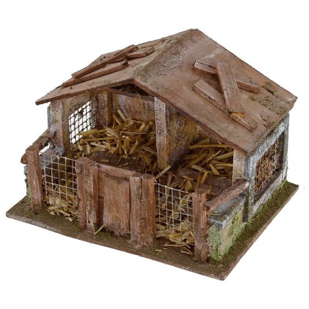 Pollaio for presepe cm 19x14, 5x13 h