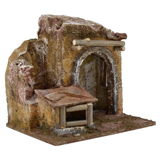 Pollivendolo per presepe cm 11,5x9x11 h. per statue 6 cm Mondo