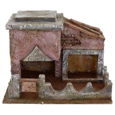 Porqueriza para belén de 20x14,5x13 cm de altura para figuras