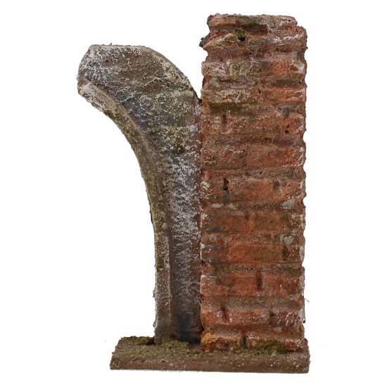 Rudere con arco cm 5,5x3x10 h. per statue 4-6 cm Mondo Presepi