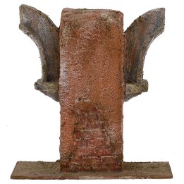 Ruina de arcos de 16x5x16,5 cm de altura para estatuas de 10 cm