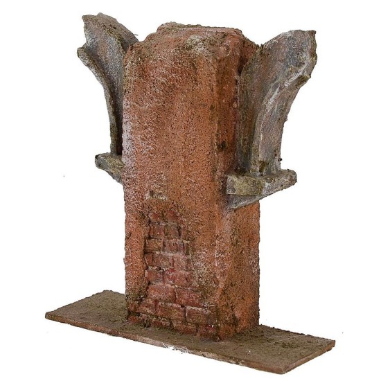 Ruina de arcos de 16x5x16,5 cm de altura para estatuas de 10 cm
