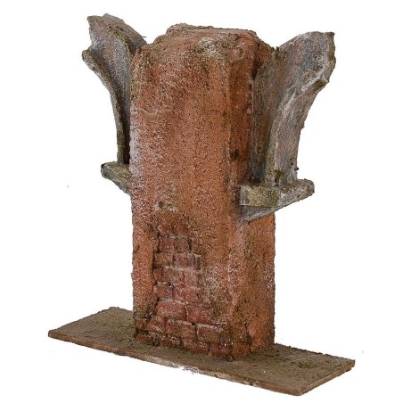 Ruina de arcos de 16x5x16,5 cm de altura para estatuas de 10 cm