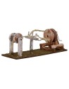 Rueda de hilandero a mano cm 19,5x7x7,5 h para estatuas cm 10