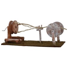 Hand wheel for rope maker 24x9x9.5 h for statues 12 cm 2