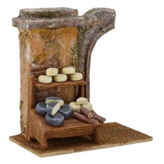 Salumiere con rudere cm14,5x8,5x16 h. per statue 10 cm Mondo