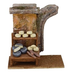 Charcutero con ruina de 14,5x8,5x16 cm de altura para estatuas. 2