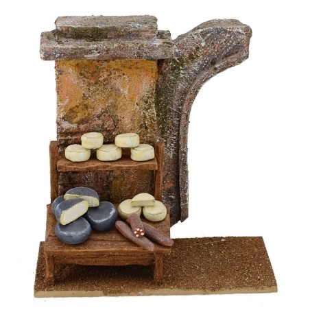 Charcutero con ruina de 14,5x8,5x16 cm de altura para estatuas.