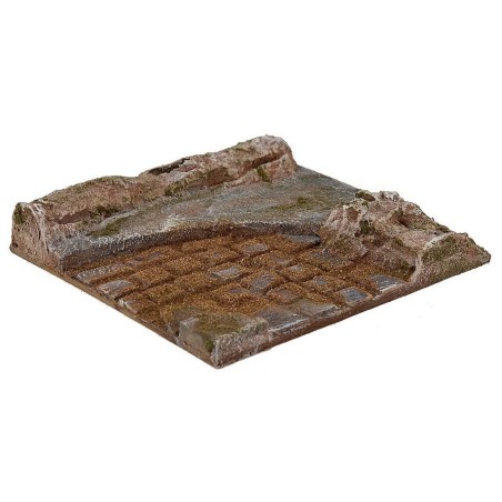 Strada per presepe componibile cm 14,5x17,5x3h. Mondo Presepi
