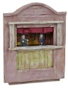 Teatrillo con marionetas cm 14x6x18,5 h para estatuas de 8-10 cm.