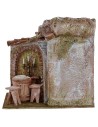 Vinoteca con terraza de 19,5x14,5x19,4 h para estatuas de 10 cm