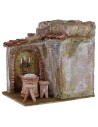 Vinoteca con terraza de 19,5x14,5x19,4 h para estatuas de 10 cm