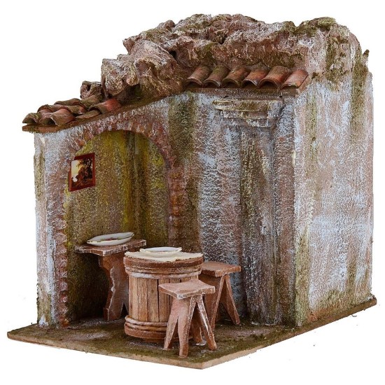 Vineria with dehor cm 24x17,5x23 h for statues 12 cm