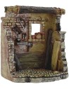 Taller del carpintero en resina de 8,5x5,5x10 cm de altura. Mondo Presepi