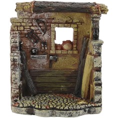 Bottega del falegname in resina cm 8,5x5,5x10 h. Mondo Presepi 2