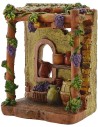 Bottega osteria in resina cm 7,5x4,5x10 h. Mondo Presepi