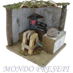 Laboratorio arrotino cm 14x14x14 Mondo Presepi