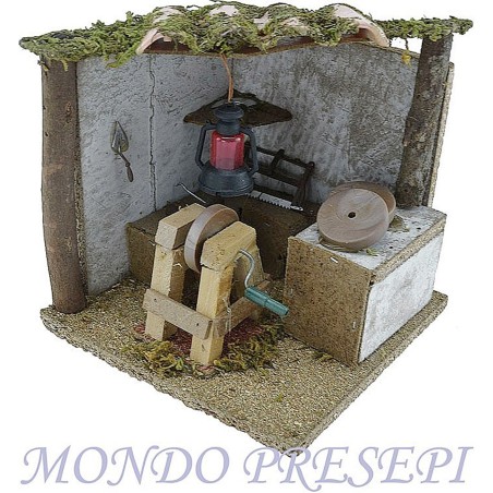 Laboratorio arrotino cm 14x14x14 Mondo Presepi