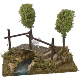 River curves to the right, modular with bridge, measuring