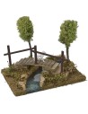 Modular pond with bridge cm 20x14,5x16,5 h for statues of 8-10