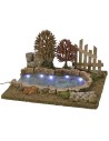 Estanque luminoso modular de cm 25x20,5x14 h para estatuas de