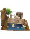 Puente con ovejas y cisnes - Cod. AA10 Mundo Pesebres