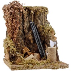 Ambientación para leñador cm 14x14x14,5 h. Mundo Pesebres