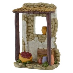 Bottega dell'ortolano in resina cm 8,6x4,5x12,3 h.