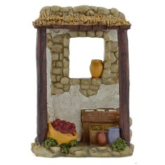 Bottega dell'ortolano in resina cm 8,6x4,5x12,3 h. Mondo Presepi 2