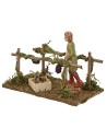 Vineyard rows with grape harvester series 10cm Landi cm