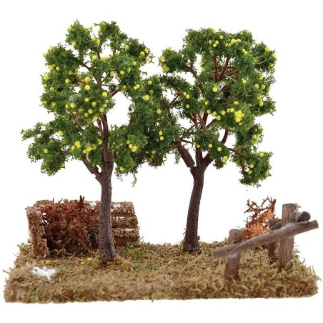 Huerto con plantas de limones cm 13x12x12,5 h. Mondo Presepi