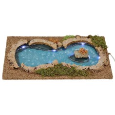 Luminous pond for presepe cm 32x17x2, 3 h
