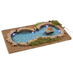 Laghetto luminoso per presepe cm 32x17x2,3 h Mondo Presepi 2