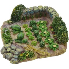 Huerto de resina de 9,5x9x3 cm de altura. Mundo Pesebres. 2