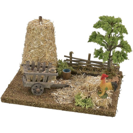 Scenografia di un ambiente di campagna cm 19x15x14 h Mondo