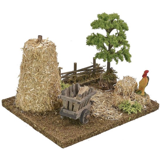 Scenography of a country setting cm 19x15x14 h