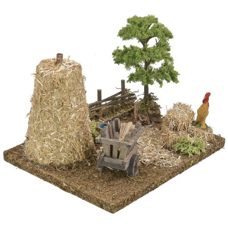 Escenografía de un entorno rural de 19x15x14 cm h Mundo