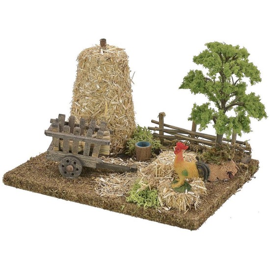 Escenografía de un entorno rural de 19x15x14 cm h Mundo