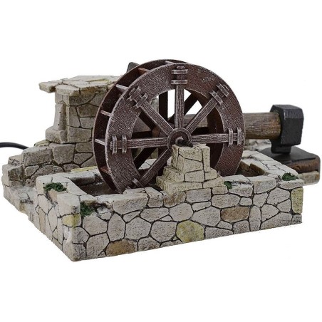 Mallet in motion with working mill