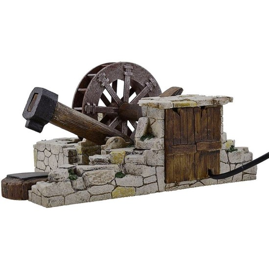 Mallet in motion with working mill