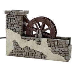 Mulino ad acqua in resina cm 23,5x6x16,5 h. Mondo Presepi 2