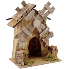 Working windmill cm 14,5x11, 5x21 h. 2