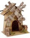 Molino de viento en funcionamiento cm 14,5x11,5x21 h.