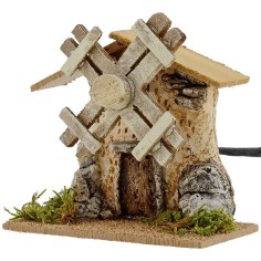 A functioning windmill for presepe cm 12x7x11, 5 h. 2