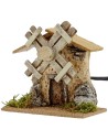 Molino de viento funcional para belén cm 12x7x11,5 h.