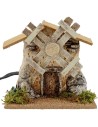 Molino de viento funcional para belén cm 12x7x11,5 h.
