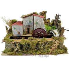 Electric mill with houses