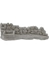 Stone wall with manger cm 22.5x6 h.